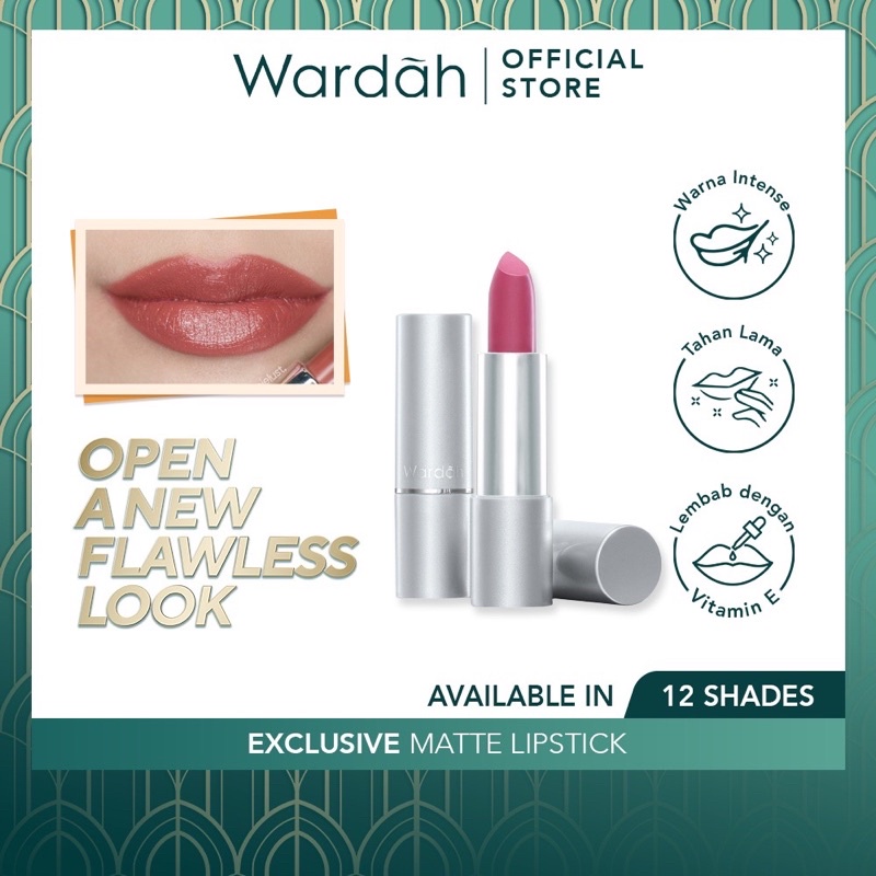 WARDAH Exclusive Matte Lipstick / Wardah lipstik / wardah lipstick / wardah exclusive lisptick