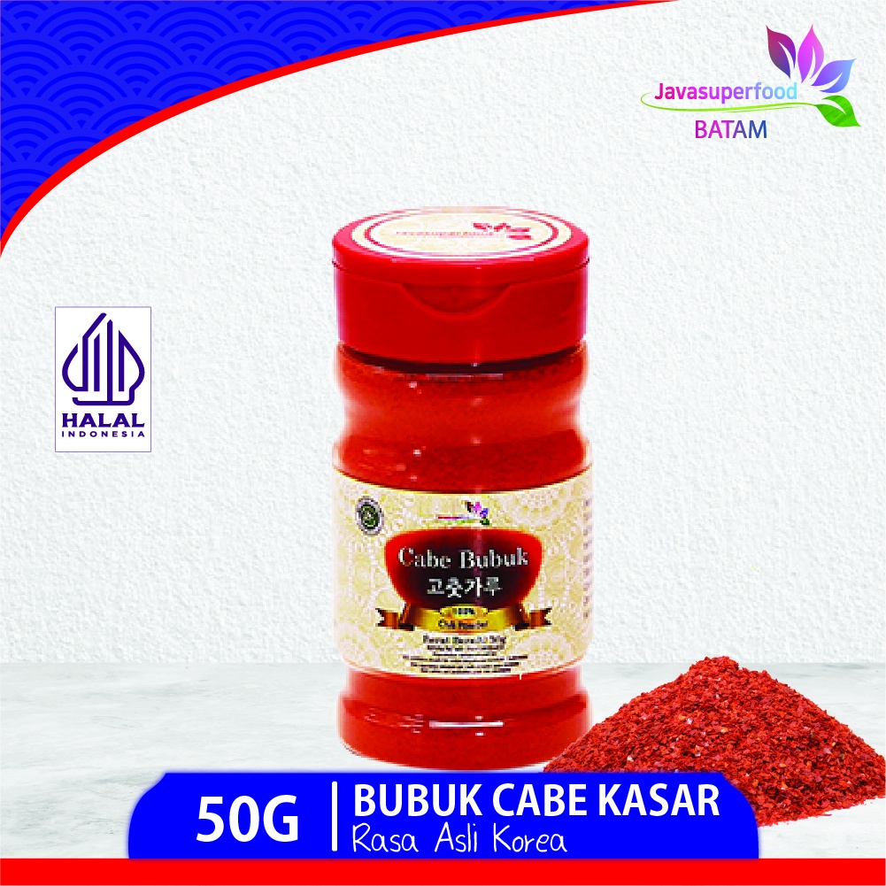 

BUBUK CABE KASAR BOTOL / CHILI POWDER KOREA BOTTLE 50g [BTM]