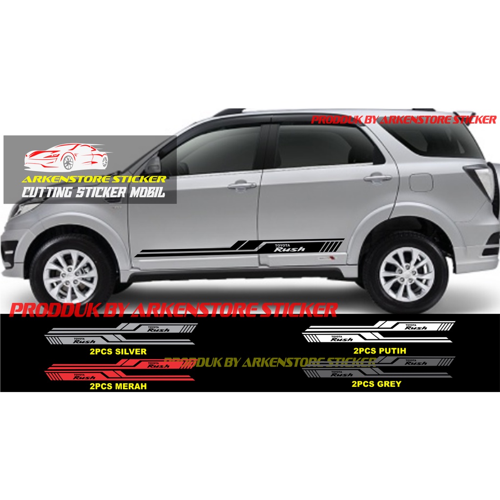 stiker mobil rush cutting sticker mobil toyota rush terbaru
