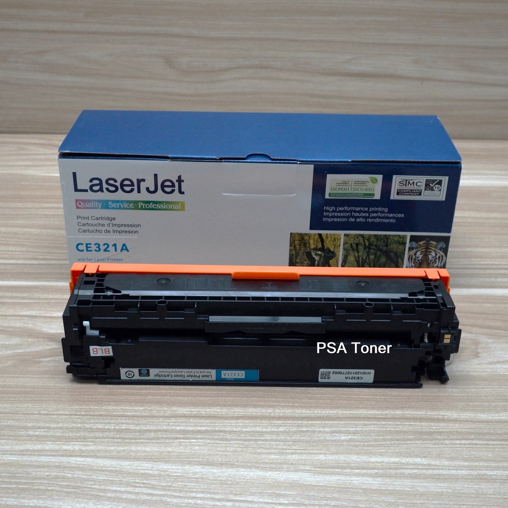 Toner 128A CE321A CP1525 CM1415 Cyan H P Compatible Murah