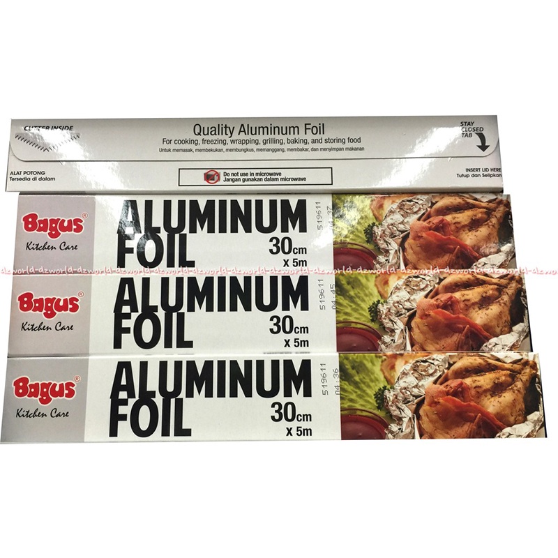 Bagus Aluminium foil Kertas Aluminium Foil Kertas Membungkus Makanan 5mx30cm