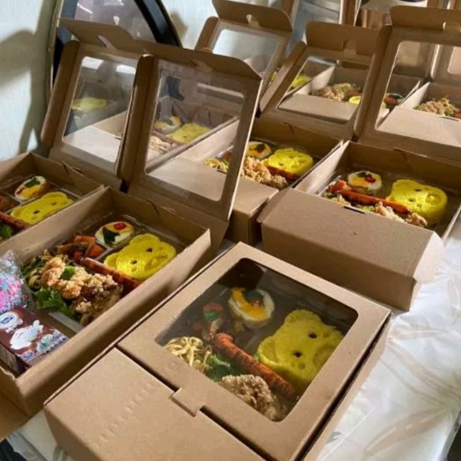 Box Catering Souvenir hajatan sekat mika premium