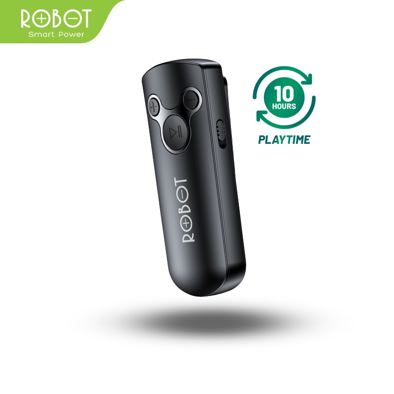 Bluetooth Receive ROBOT RS10 for Headset Earphone Compatible Jack AUX 3.5mm - Garansi 1 Tahun