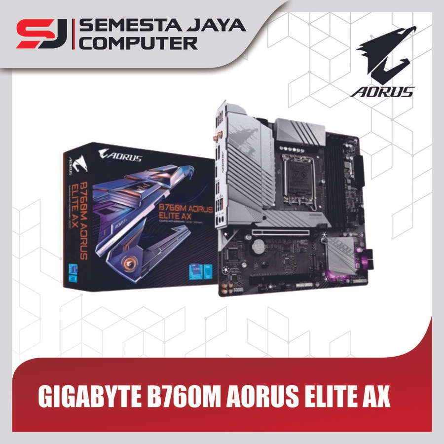 GIGABYTE B760M AORUS ELITE AX DDR5 (Socket LGA 1700, Gen 12, Gen 13)