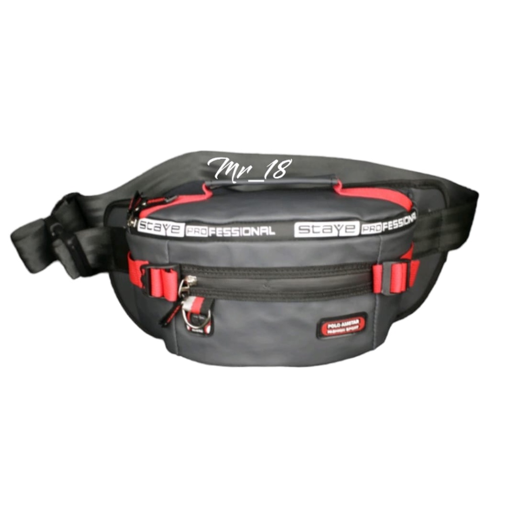 Tas slempang /tas pinggang pria Tas Waistbag Anti Air