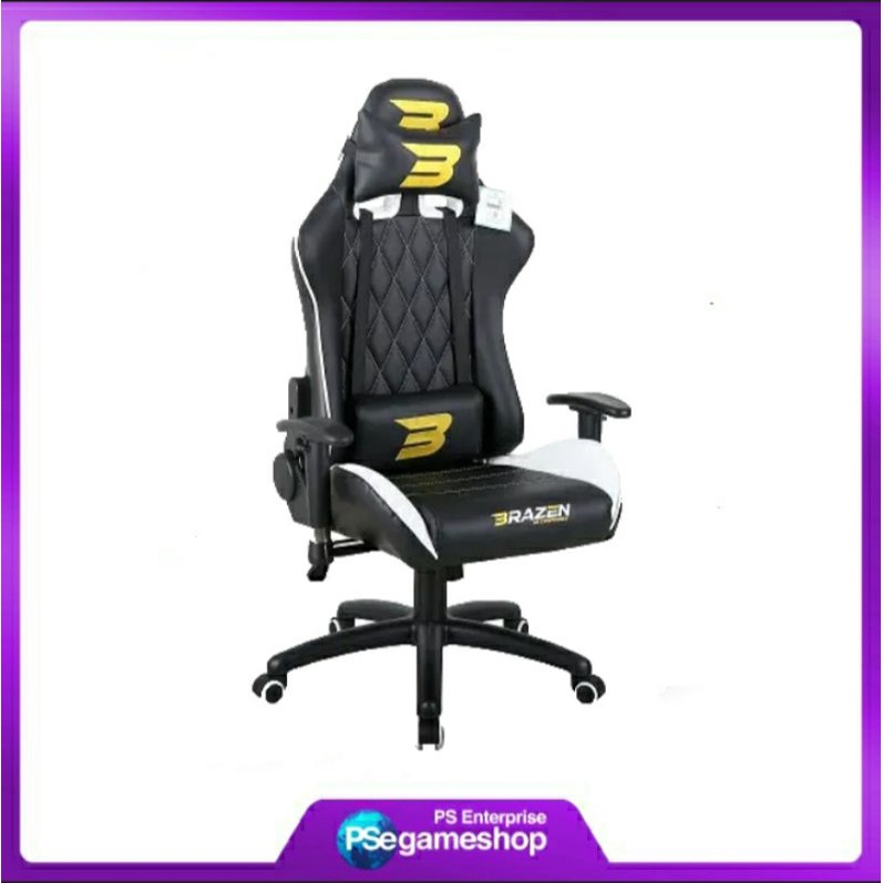 BRAZEN Phantom Elite PC Gaming Chair – White