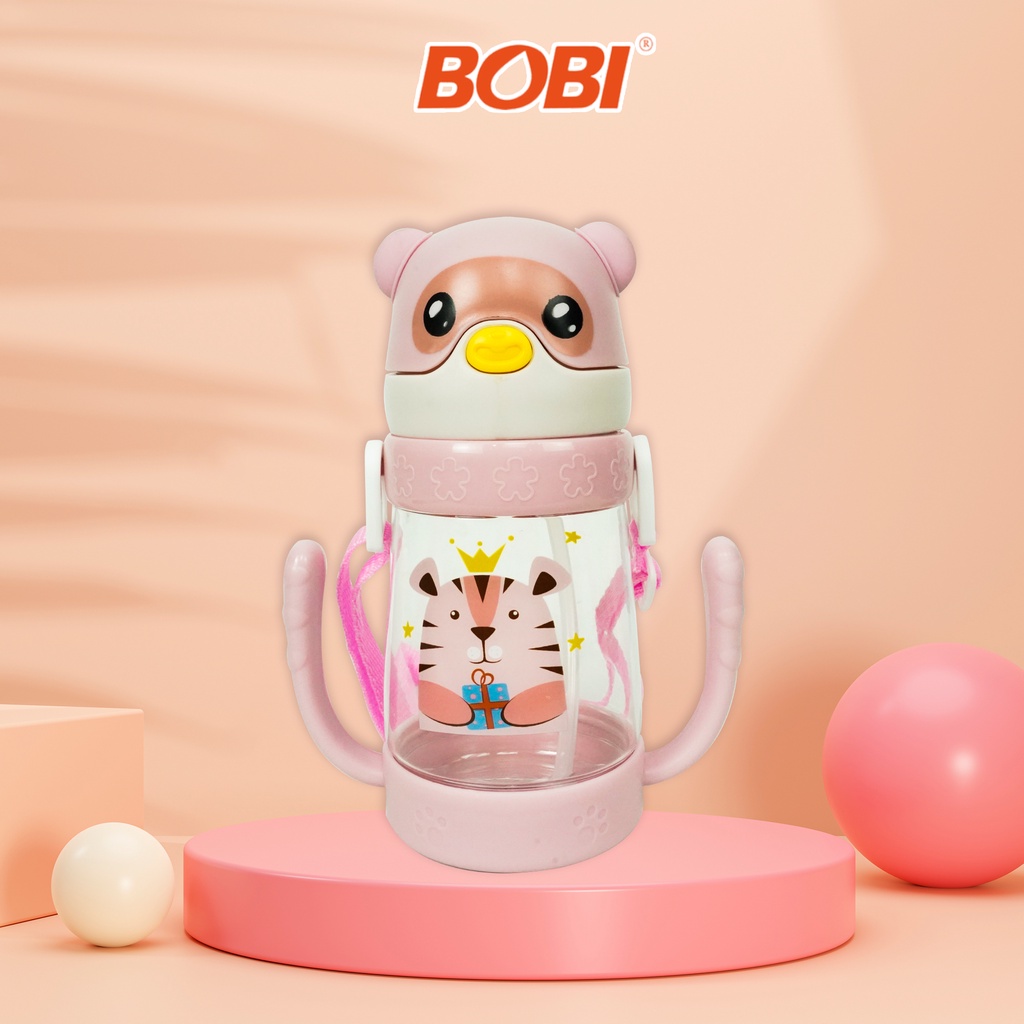 Botol Air Minum Anak Motif Animal 380Ml / Botol Minum Anak Kode BZ-252 Warna Random