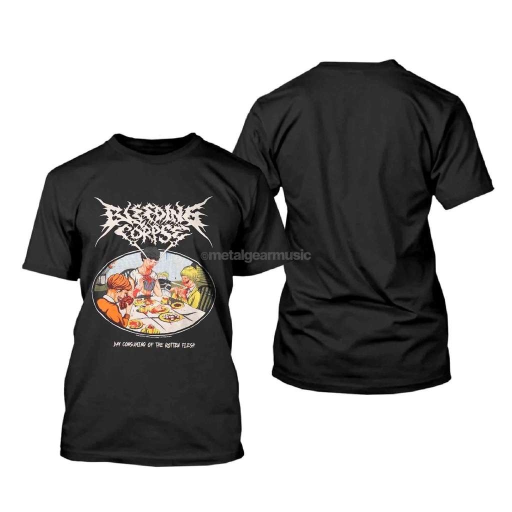 [HOT] Original Bleeding Corpse - Rotten Flesh Black Tshirt