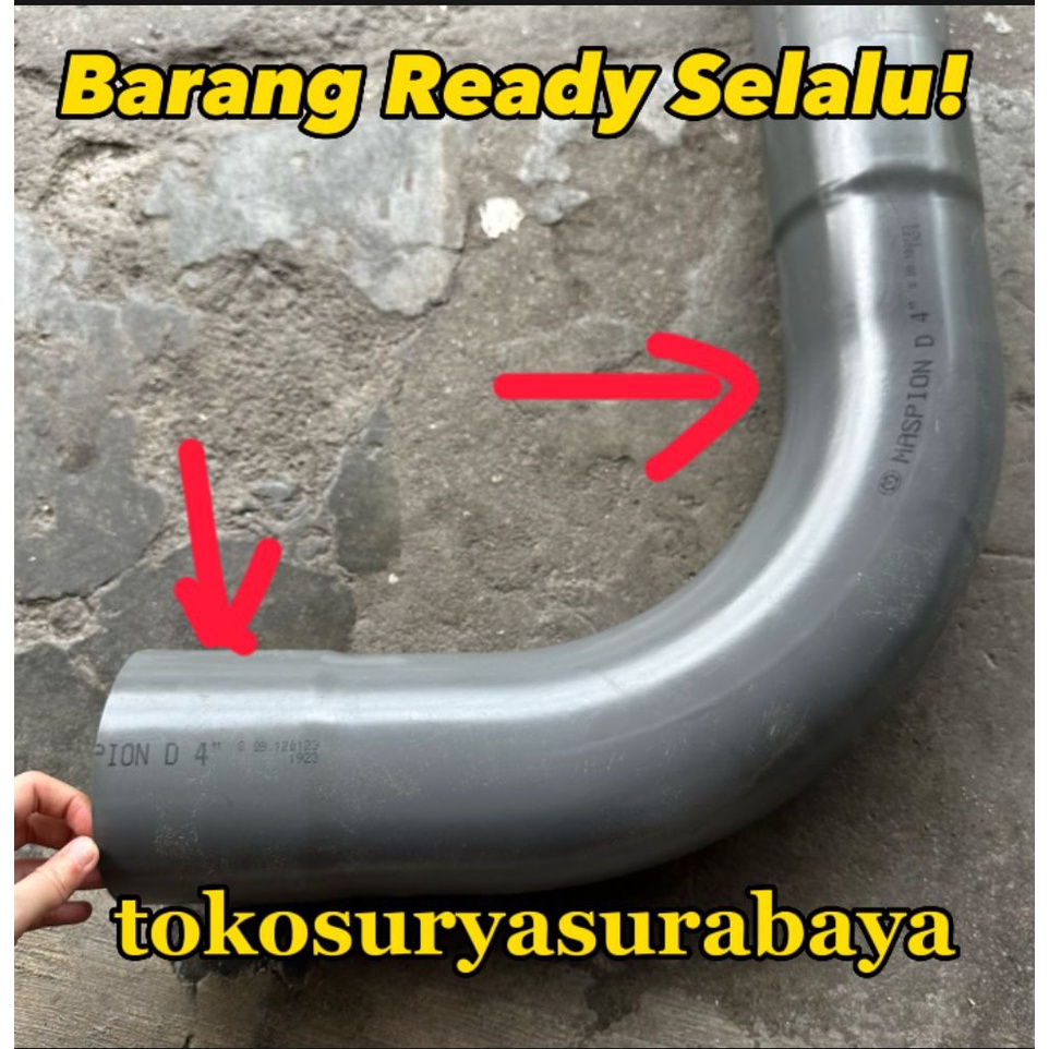 MASPION Bok Panjang Long Elbow 4" D Maspion Elbow D 4" Maspion boch pvc Bok panjang 4" Long L 4" Ken