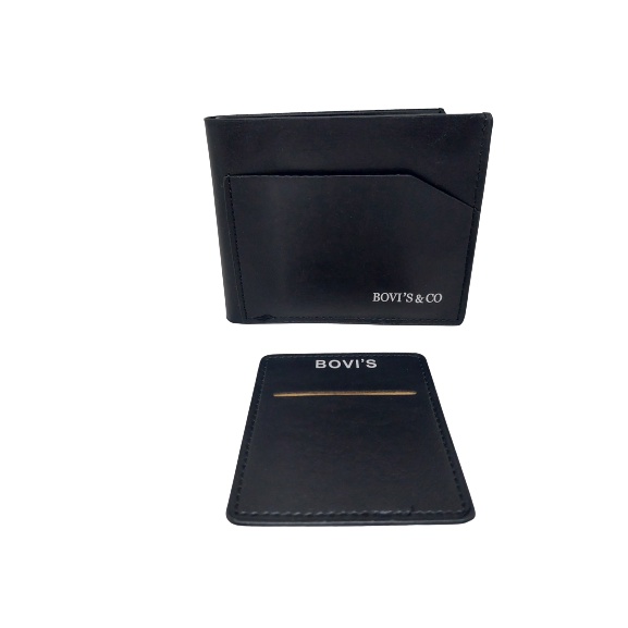 Dompet Pria Dewasa Import Terbaru Model Kantong Depan Logo Bovis Bahan Kulit Sintetis Harga Murah