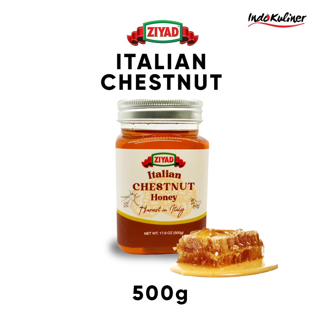 

Ziyad Italian Chestnut Honey Madu Chestnut 500Gr ASLI By Indokuliner