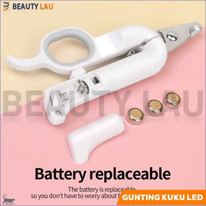 GUNTING KUKU KUCING ANJING PREMIUM + LED LIGHT + KIKIR KUKU KUCING PET NAIL CLIPPER PEMOTONG KUKU KUCING