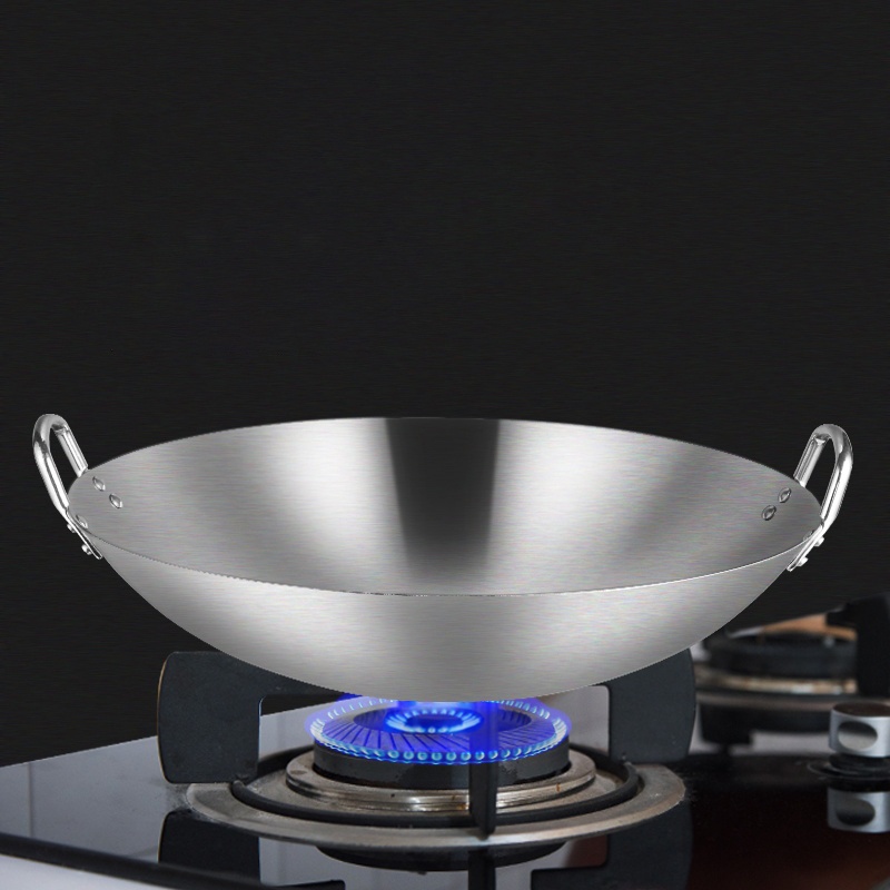 PENGGORENGAN KUALI JUMBO BESAR WAJAN PREMIUM STAINLESS TEBAL