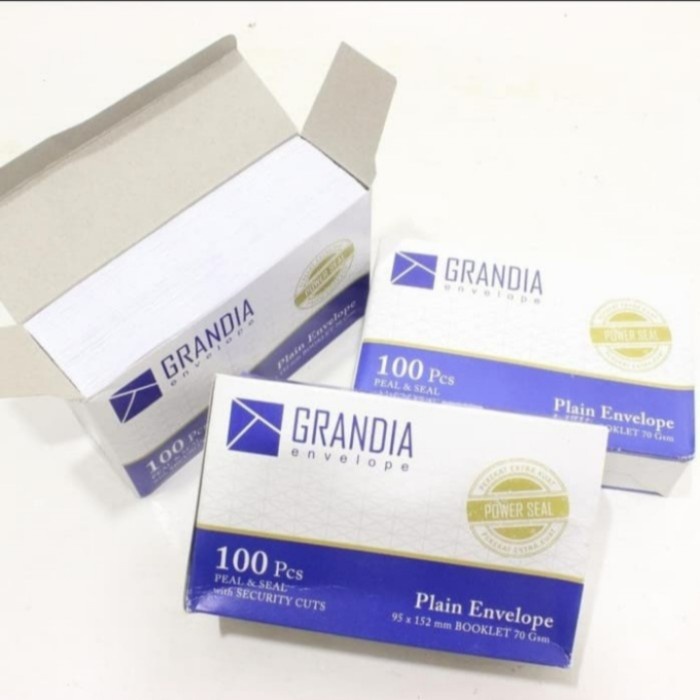 

AMPLOP GRANDIA / PAPERLINE / MERPATI 104 PUTIH POLOS (Isi 100 Lembar)