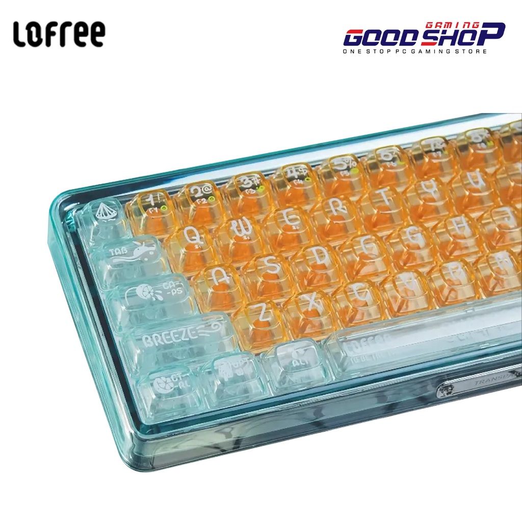 LOFREE 1% Transparent Mechanical keyboard / LOFREE 1% Summer Boom