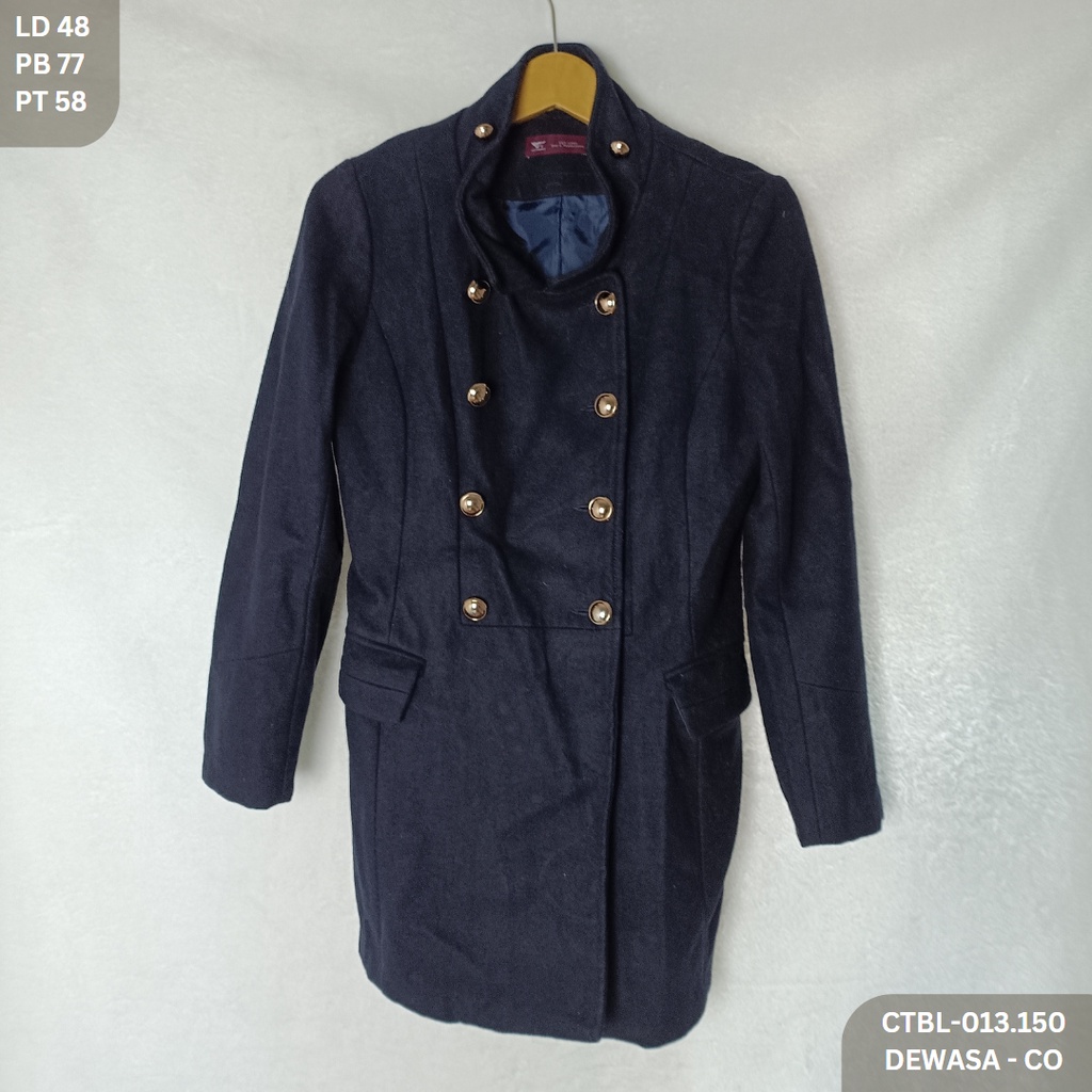 Outer Coat Tebal Fashionable Pria Bahan Wool Premium
