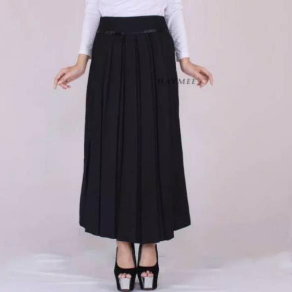 Pasti Ada ROK KERJA PLISKET - ROK KERJA HITAM POLOS