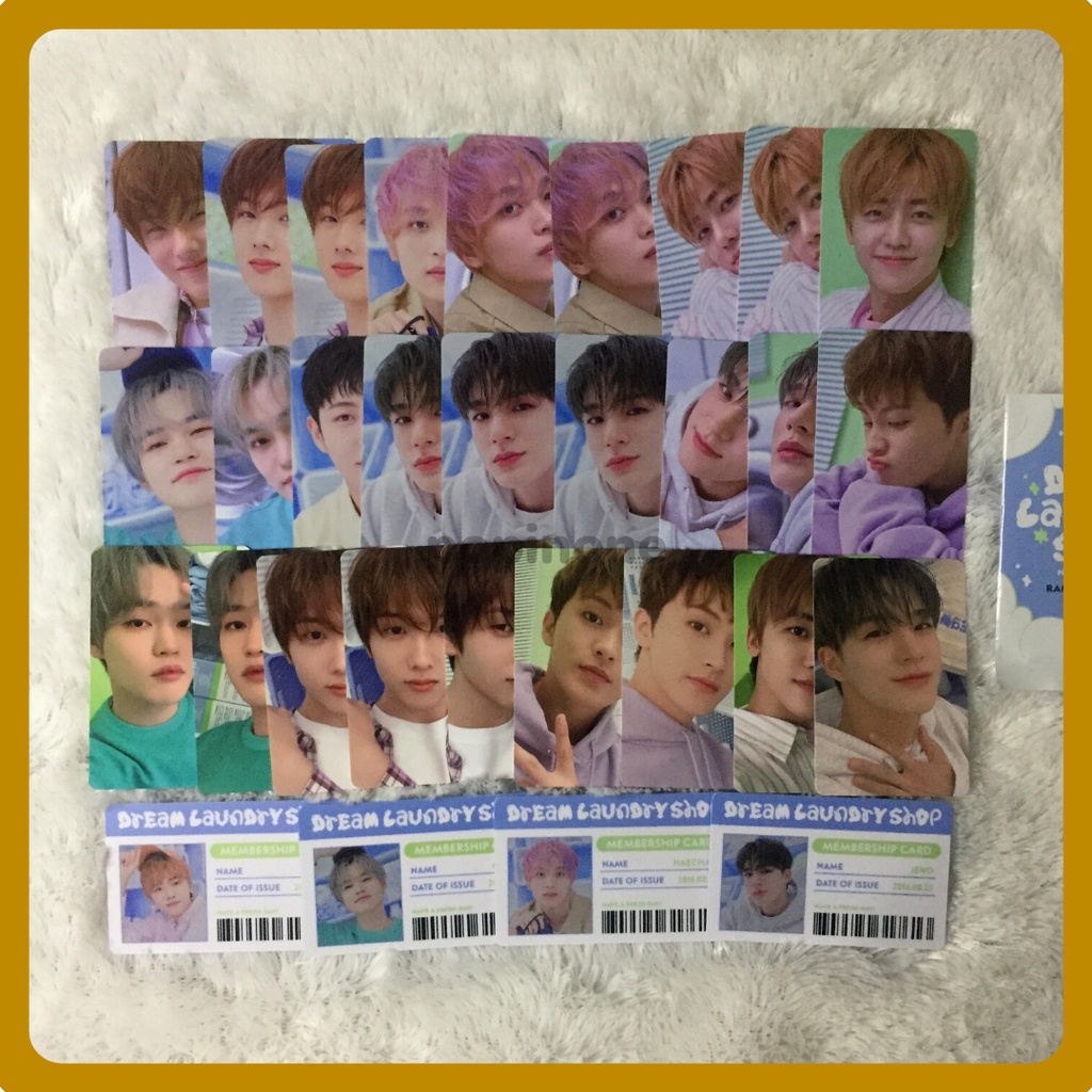 PC PHOTOCARD OFFICIAL NCT DREAM MD LAUNDRY SHOP MARK RENJUN JENO HAECHAN JAEMIN CHENLE JISUNG