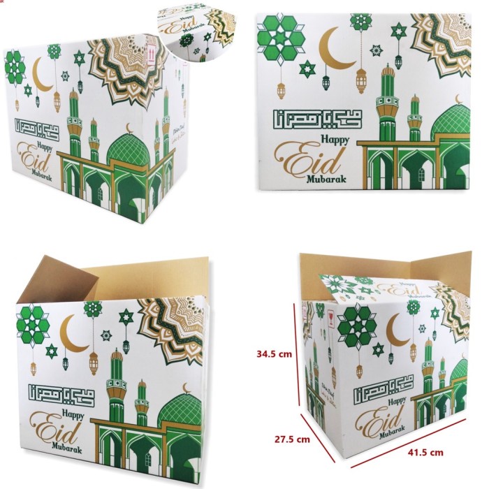 

Box Parcel Besar Idul Fitri Dus Bingkisan Sembako Lebaran 42X28X35 Cm 100