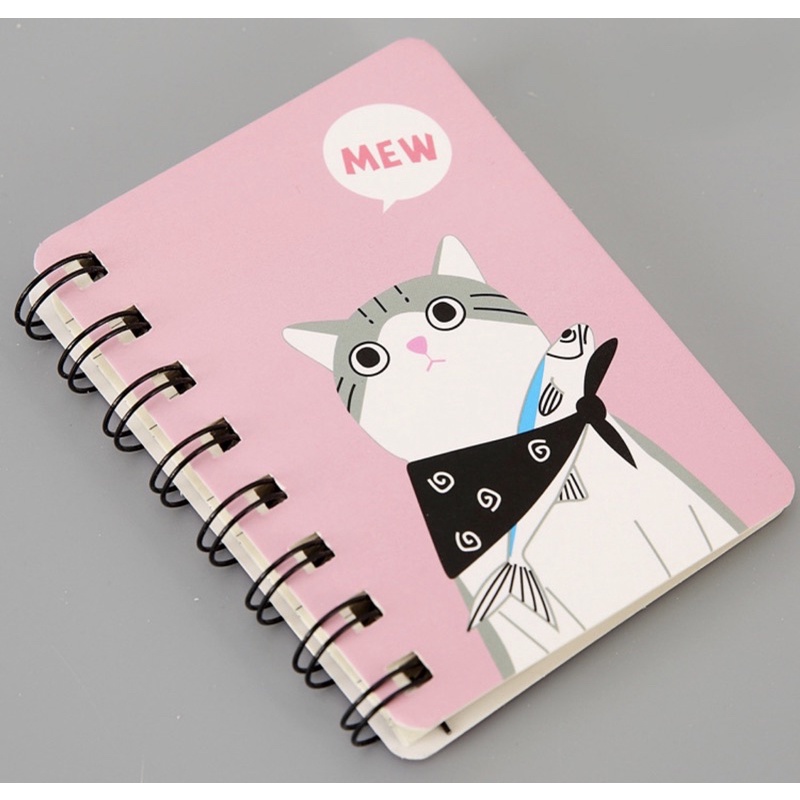 Buku KECIL A7 Spiral Ring / Buku Diary Catatan Kecil Lucu Bagus A7