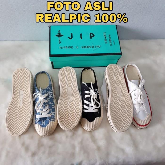 SEPATU SANDAL SELOP ANTISLIP IMPORT WANITA BRANDED KANVAS SNEAKER ORI