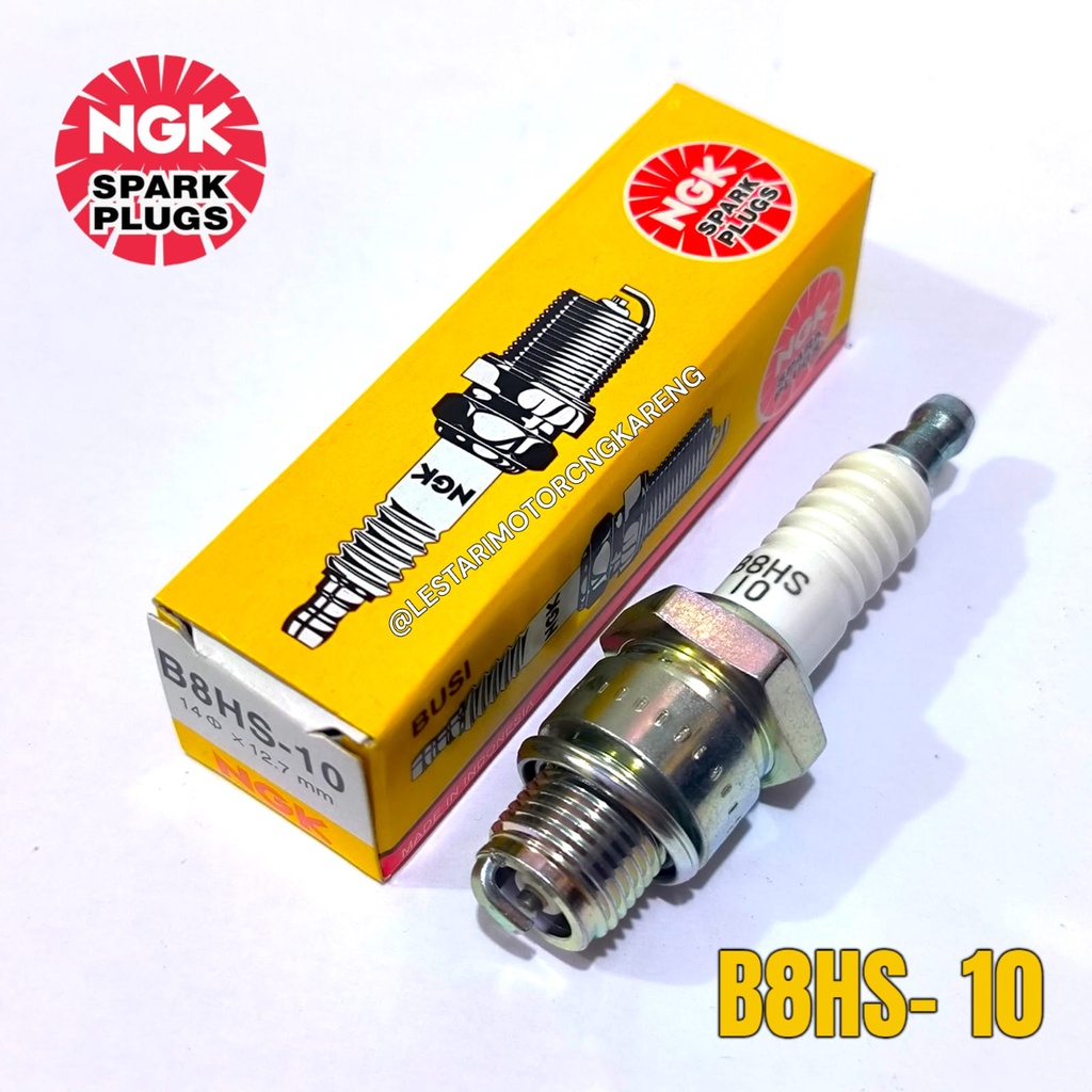 BUSI NGK B8HS-10 ORIGINAL NGK MESIN TEMPEL 15HP 15PK POTONG RUMPUT