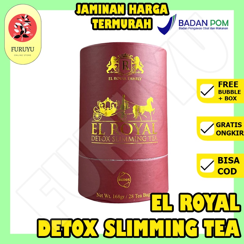 Teh Diet Detox Pelangsing Penurun Berat Badan Pembakar Penghilang Lemak Tubuh Badan Paha Lengan Perut Buncit El Royal Detox Slimming Tea Memperlancar Pencernaan Mengendalikan Nafsu Makan  Original BPOM