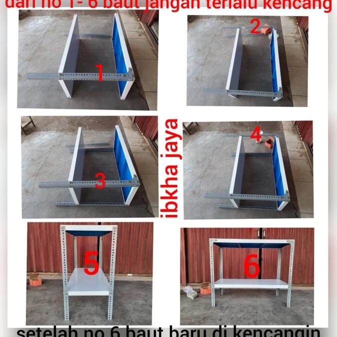 Meja Kompor Rak Besi 2 Susun