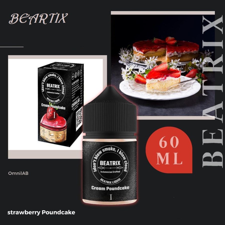 Beatrix Cream Poundcake I Strawberry 60ML by Omnilab