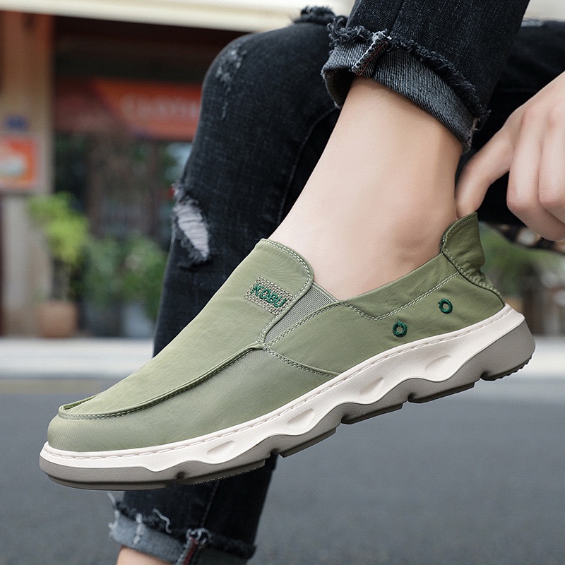 Terlaris Kuliah Murah Waterproof Tahan Air Bernapas Musim Panas Sepatu Slip On Pria Cowok Dewasa Selop Sepatu Santai Tanpa Tali Kekinian 266