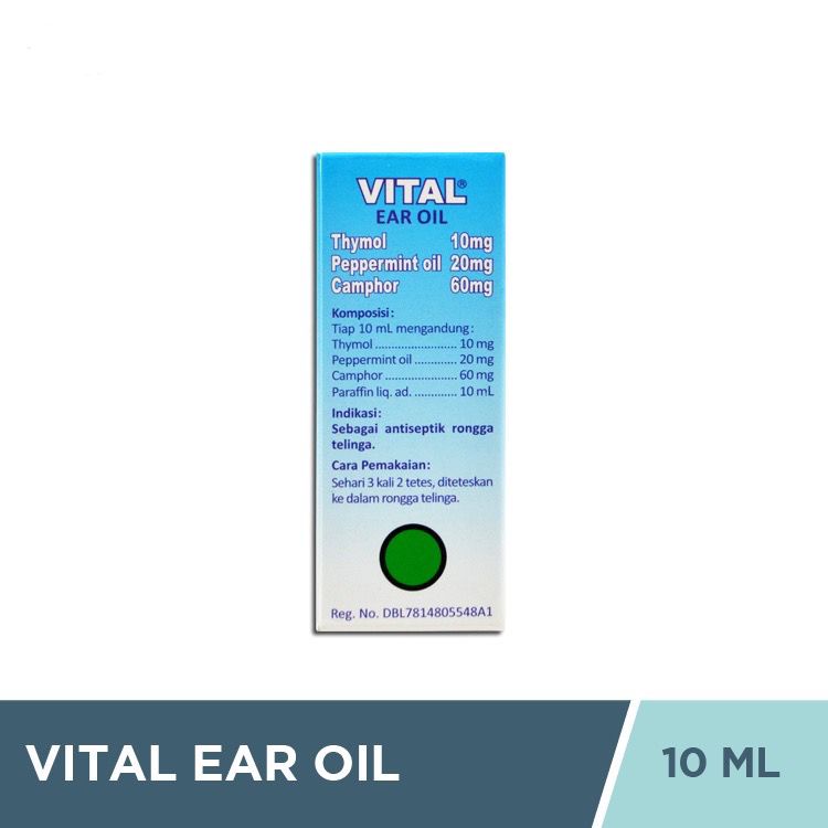 Vital Ear Oil 10ML / Tetets Telinga / Antiseptik