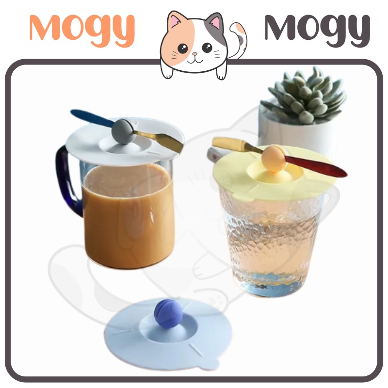MOGYMOGY HL0477 Tutup Gelas Cangkir Silicon Silikon Penutup Cangkir Mug Karet Silicone Kedap Udara Anti Debu