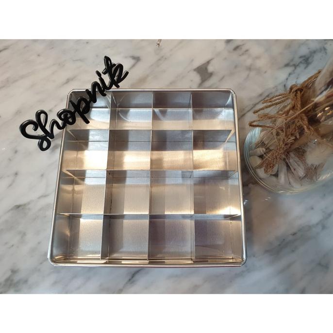 Loyang sekat brownies - 20x20x4 16lb