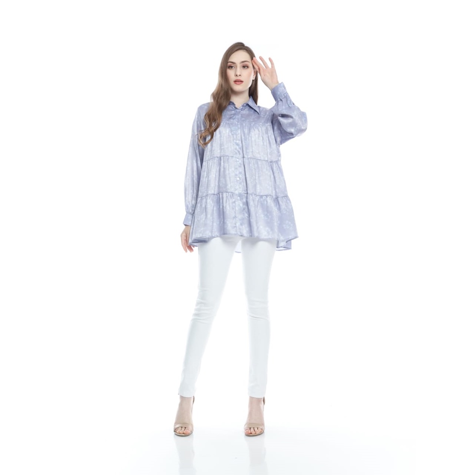 Lilac Ruffle Blouse