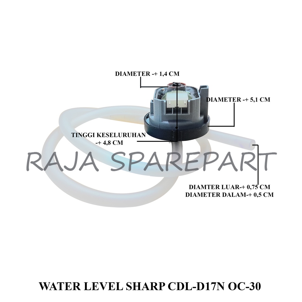 Water Level Mesin Cuci Sharp CDL-D17N 0C-30