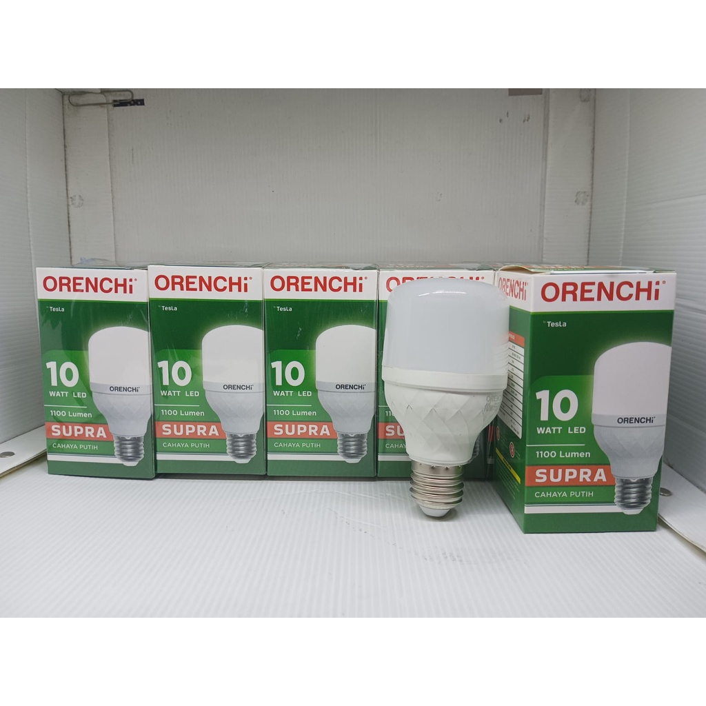 Lampu LED Orenchi Supra 10 Watt Cahaya Putih / Lampu Supra 10Watt SNI