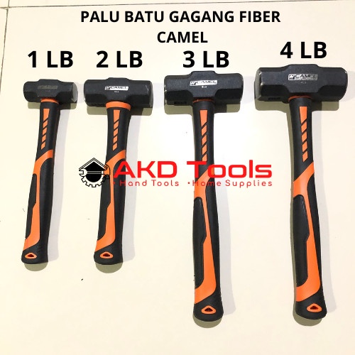 Terlaris Palu Batu Gagang Fiber 1 Lb 'Camel' Palu Bogem Bodem 1Lb