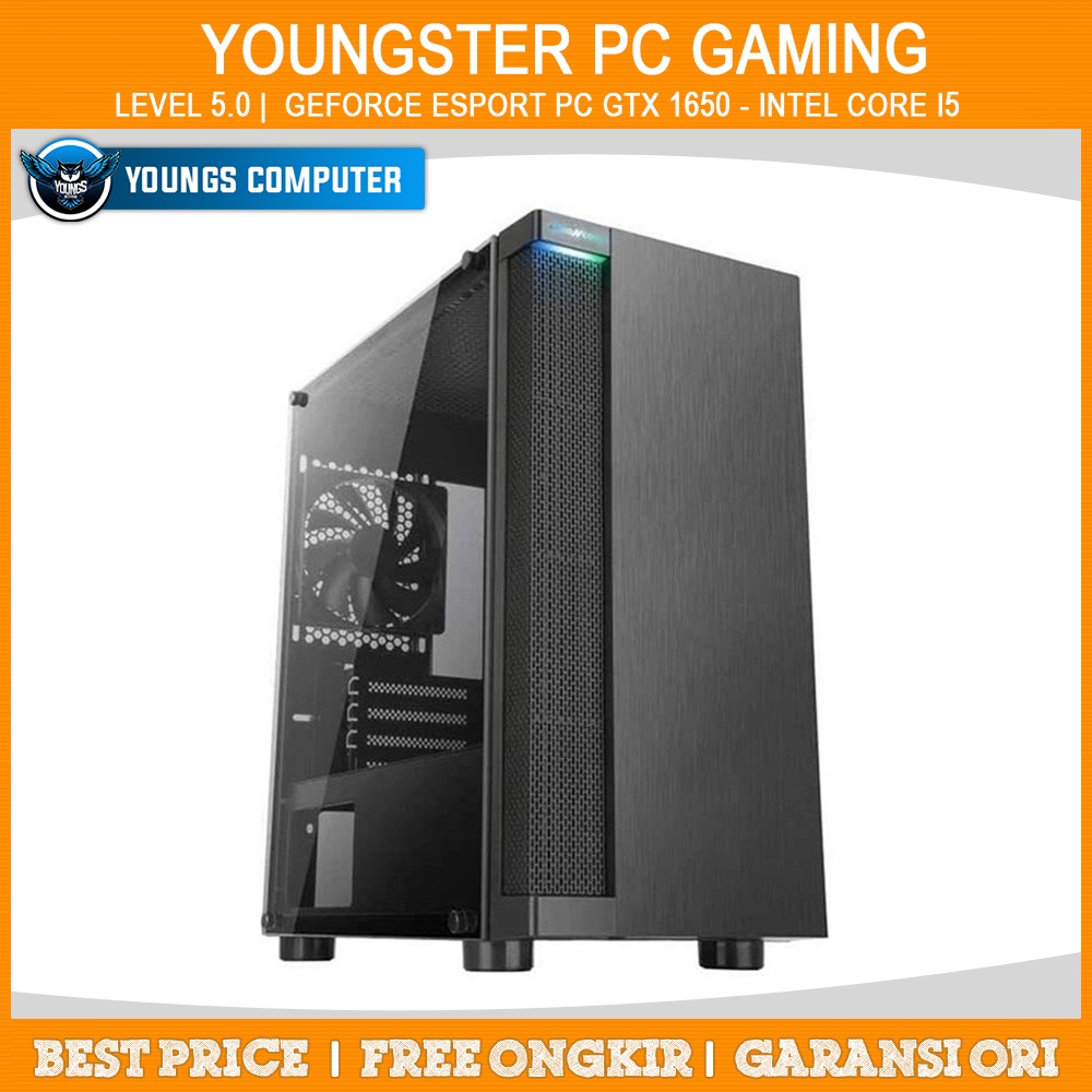 YOUNGSTER PC GAMING | Level 5.0 | Geforce Esport PC GTX 1650 - Core i5