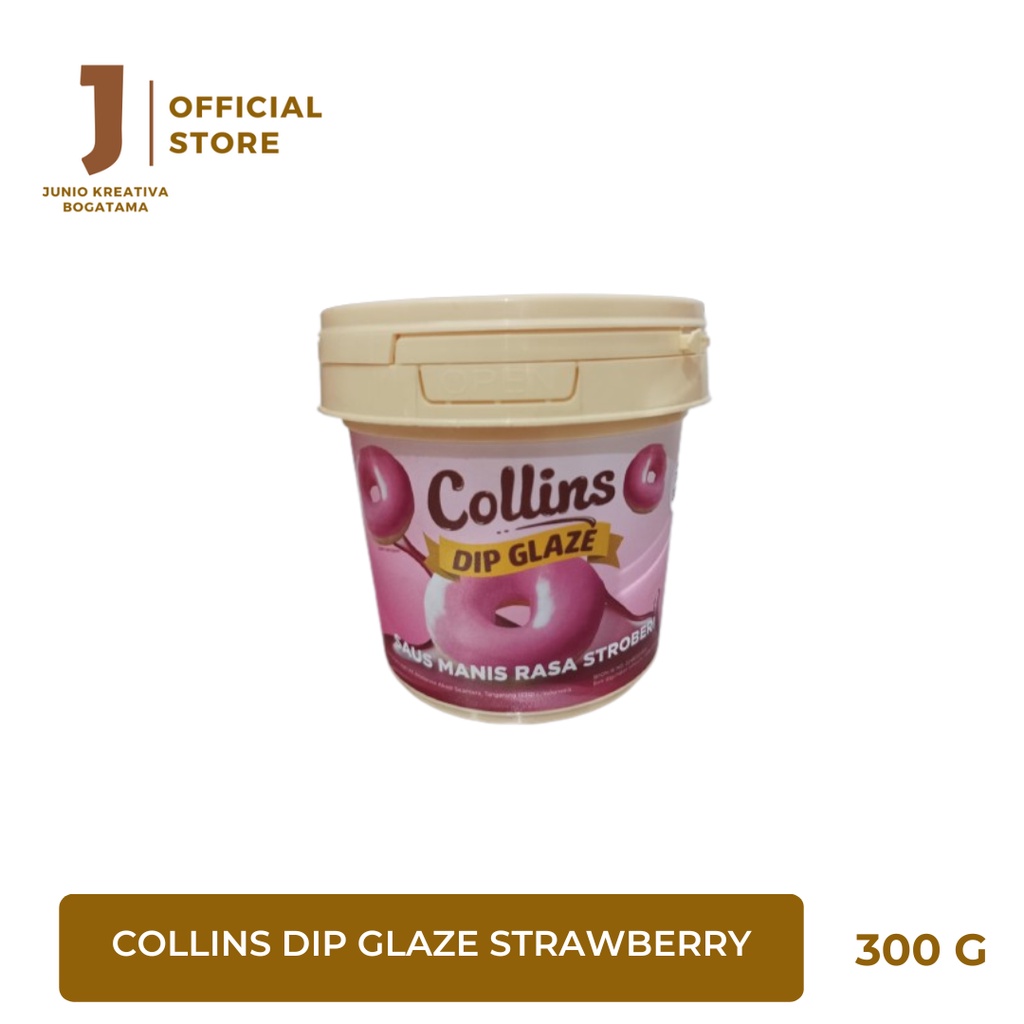 

Collins Dip Glaze Strawberry 300 Gram