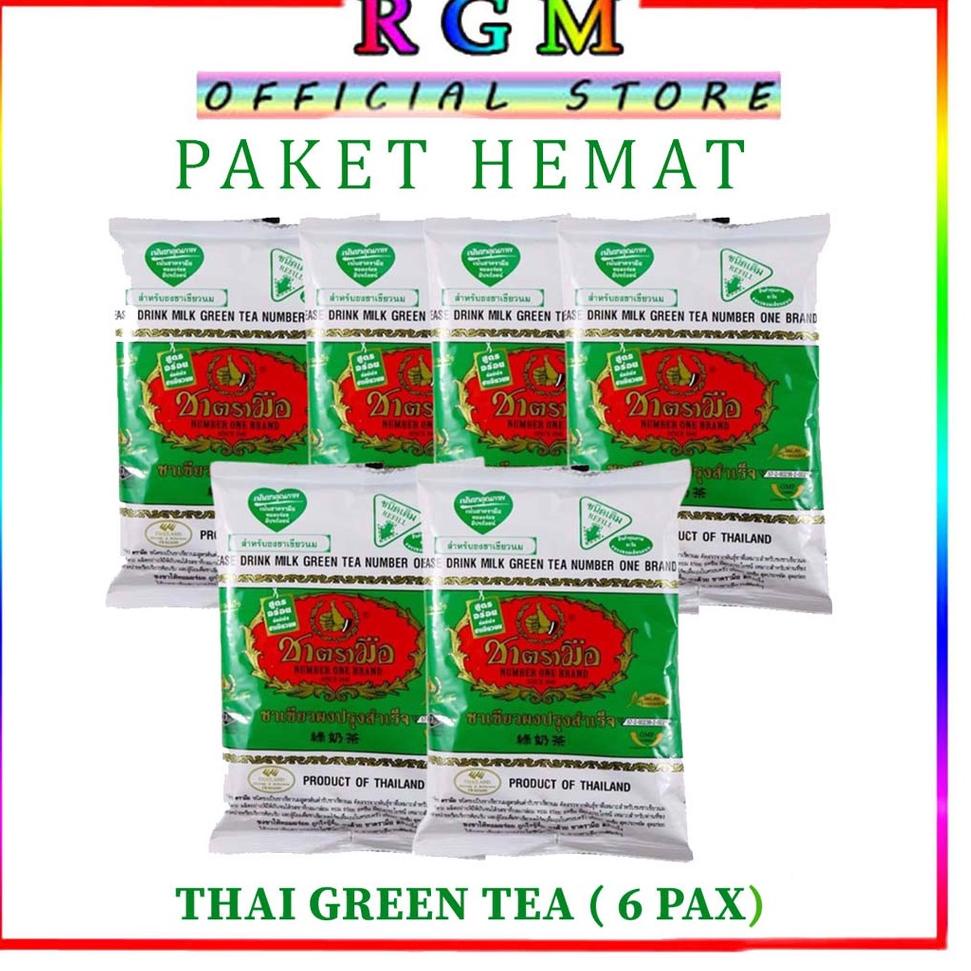 

☛Belanja di sini RGM PAKET HEMAT THAI GREENTEA 200gr x 6bungkus .,.,.,..,