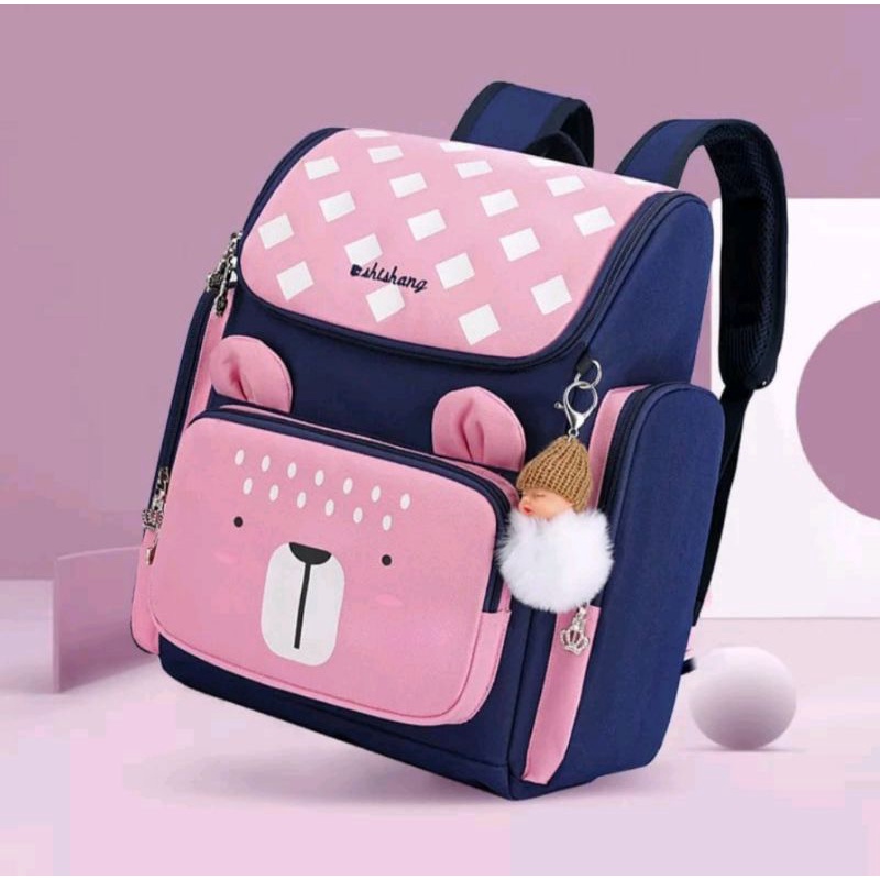 Tas Ransel Anak cewek cowok Paud,TK,SD Teddy Bear Kawaii