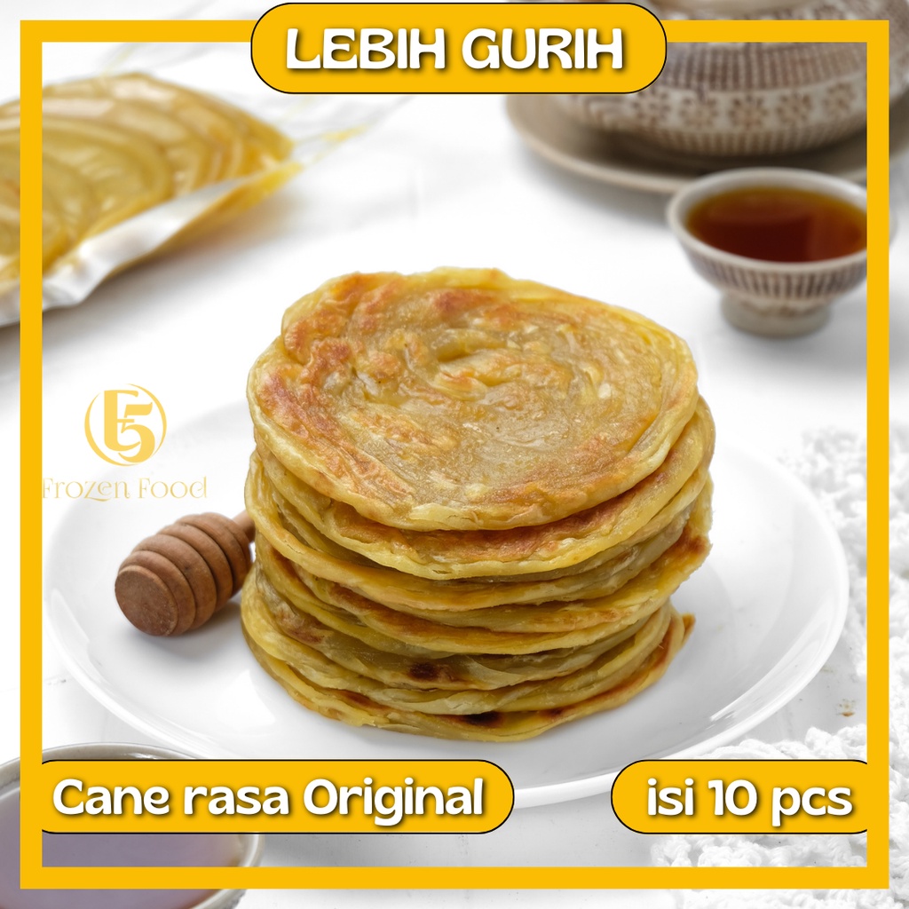 

[COD] Roti Maryam Original isi 10 / Roti Cane / Canai Ori Frozen / Roti Beku