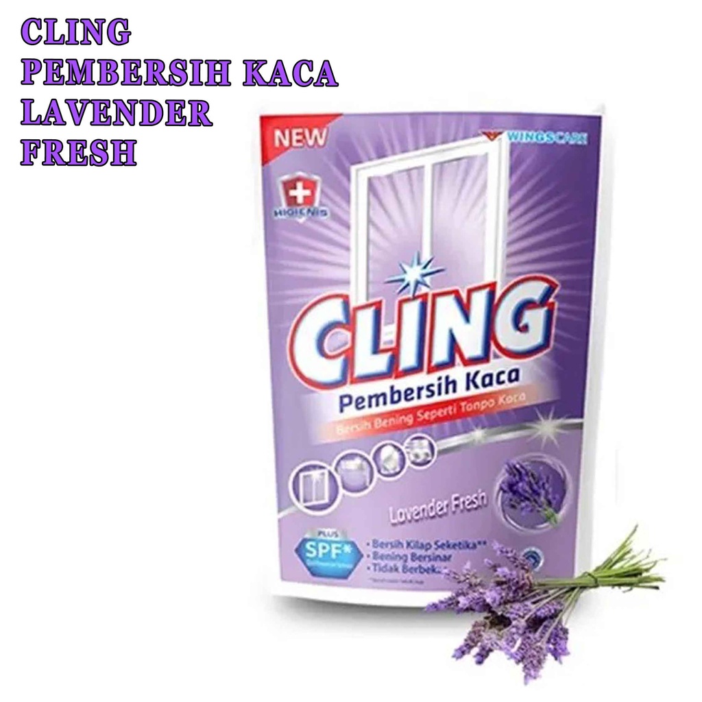 Pembersih Kaca* Cling Refill* Aroma Lavender Fresh* 425ml