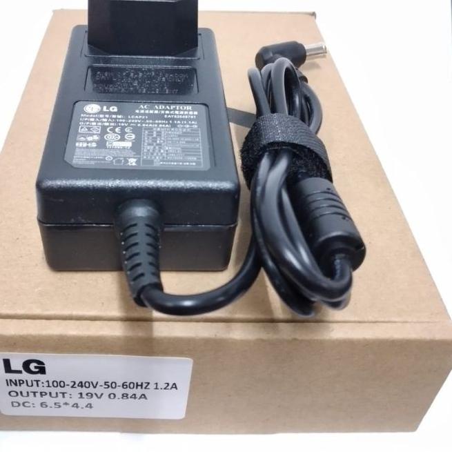 ➸ Adaptor TV Monitor LG 19V-0.8A LED TV Monitor LG Colokan Jarum ♢