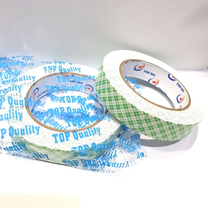 

~~~~~] DOUBLE TAPE BUSA (24mm) BATIK PUTIH ( TOP ) EVA FOAM BATIK 5M GROSIR