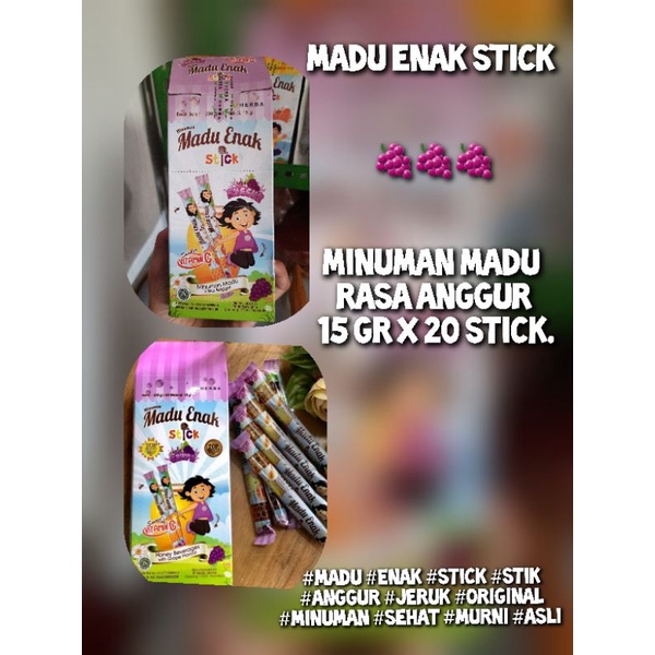 

MINUMAN SACHET STIK MADU - MADU ENAK ISI 20 SACHET
