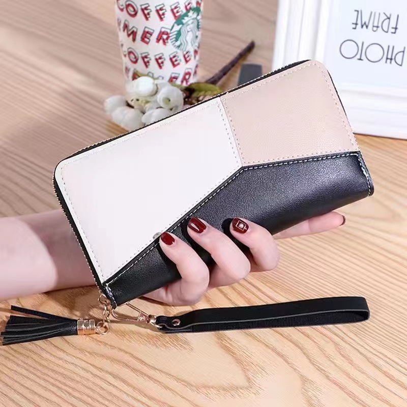 ASIN829 Dompet Lipat Wanita Dompet Kulit Korea Dompet Fashion Wanita D57 Impor Dompet Wanita Panjang Dompet Cantik