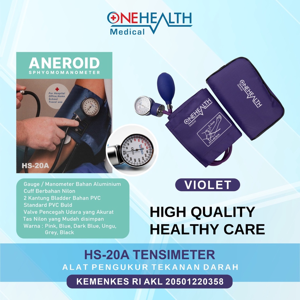 Tensimeter Alat Tensi Darah Manual Onehealth Pengukur Tekanan Darah