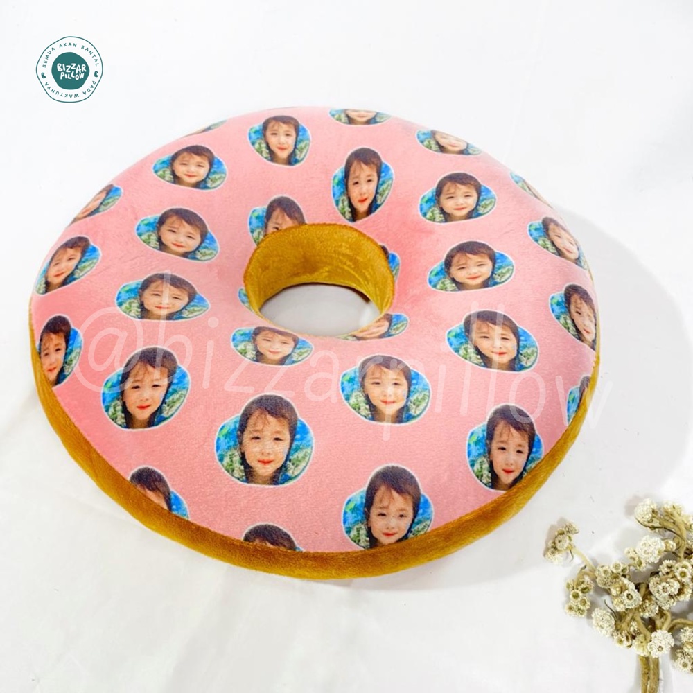 Bizzarpillow Bantal Sofa Donat Custom Foto BZ361