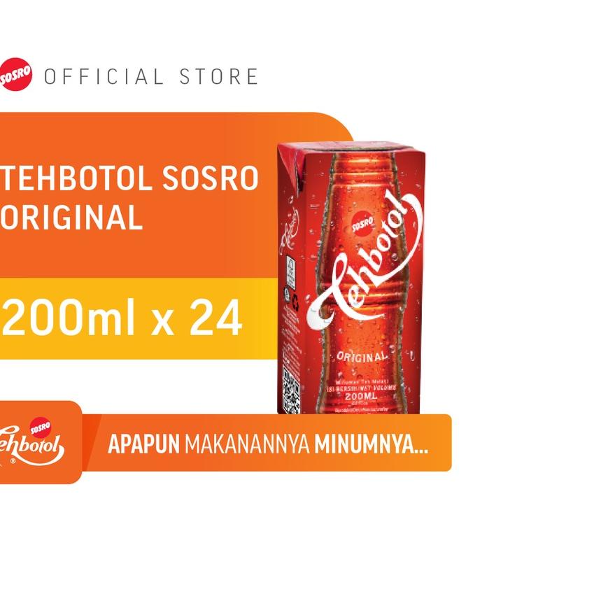 

➷ Tehbotol Sosro kotak 200 ml isi 24 Pcs ♧